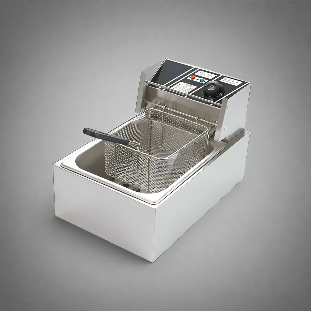 “Double tank electric countertop fryer for commercial kitchen”
“6L and 12L stainless steel deep fryers with baskets”
“Small electric fryer for deli and light-duty food prep”
“Compact plug-in fryer with temperature control”