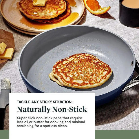 NEW 7 PIECE SET LUXURY CERAMIC NON STICK COOKWARE DUTCH OVEN PAN - with Sage | Sold by Uncle Wiener's Wholesale