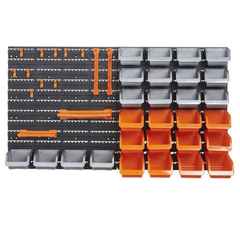 New 72 PCS Wall Mounted Pegboard & Storage Bin Panel Set – Heavy Duty Garage Organizer System GS8482 - with | Sold by Uncle Wiener's Wholesale