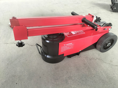 Red 80 Ton Hydraulic Floor Jack for Heavy-Duty Trucks and Trailers – Model PHL80