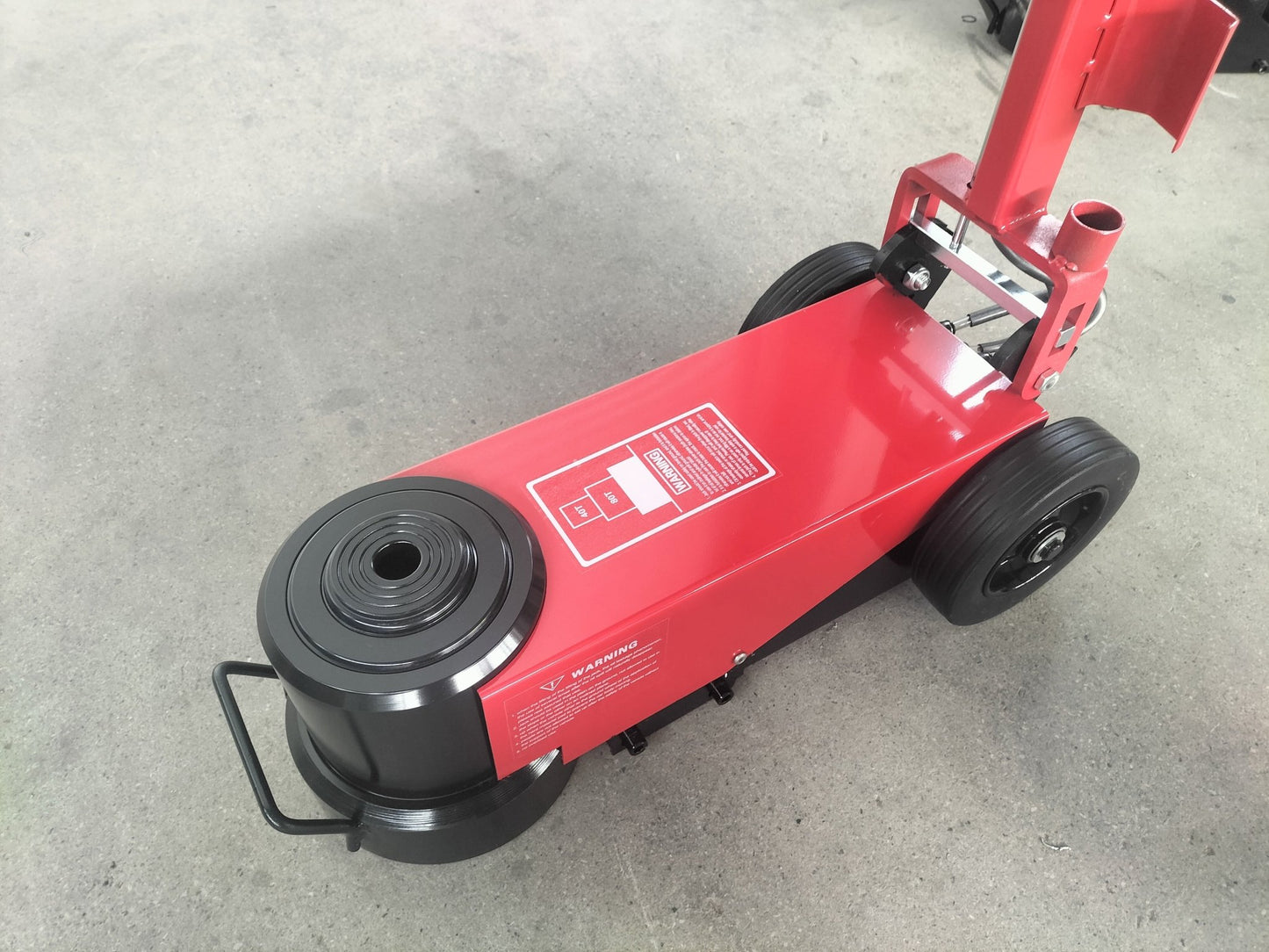 Red 80 Ton Hydraulic Floor Jack for Heavy-Duty Trucks and Trailers – Model PHL80
