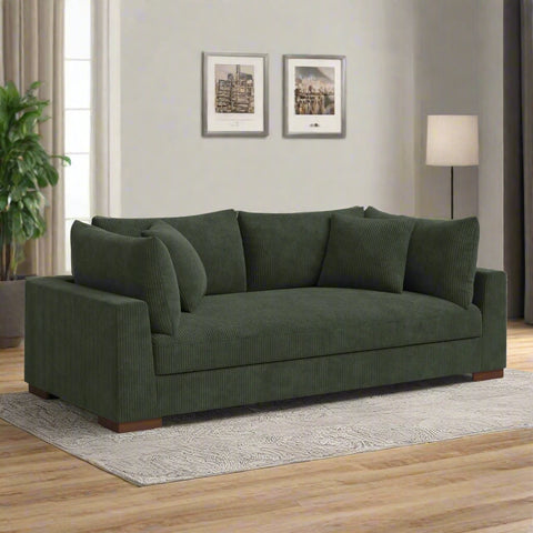 89.5” Square Arm Couch – Modern Living Room Setup
3-Seater Sofa with Toss Pillows – Front View
Upholstered Contemporary Sofa – Side Angle
Soft Plush Back Cushions – Detail Close-Up
Modern Beige Fabric Sofa – Apartment Living Room