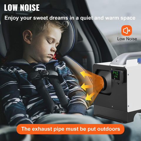 New 8KW Diesel Air Heater 12V with LCD & Remote – Compact All - in - One Heater Unit AH08121S - with | Sold by Uncle Wiener's Wholesale