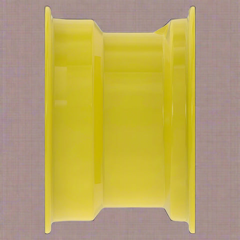 “8x15 JD Yellow AG Rim with 6 bolt holes”
“Heavy-duty tractor implement rim in Off-White”
“Tractor wheel rim compatible with 11L-15 and 9.5L-15 tires”
“Side angle view of farm equipment 8-bolt rim”
“Steel agricultural rim in John Deere yellow”