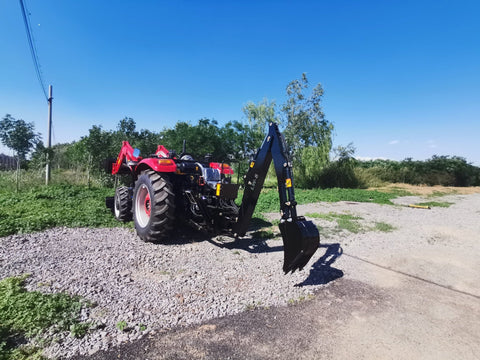 9 FT 3-Point Hitch Backhoe Attachment with Hydraulic Thumb for Tractors – Model 223415