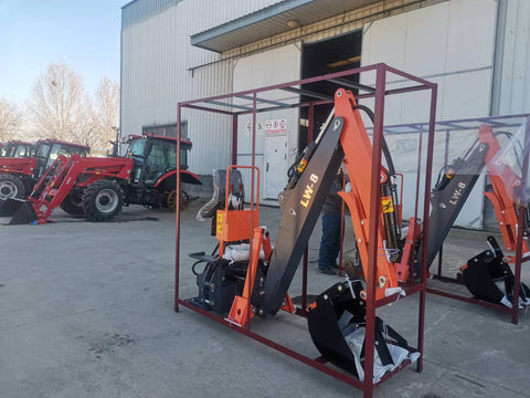 9 FT 3-Point Hitch Backhoe Attachment with Hydraulic Thumb for Tractors – Model 223415