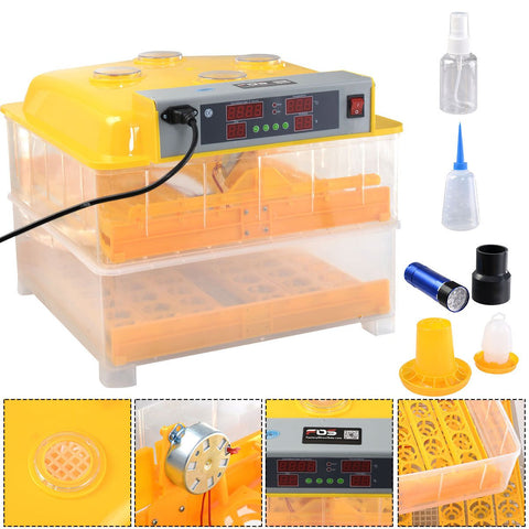 96 EGG DIGITAL INCUBATOR HATCHER CHICKEN DUCK POULTRY - with | Sold by Uncle Wiener's Wholesale
