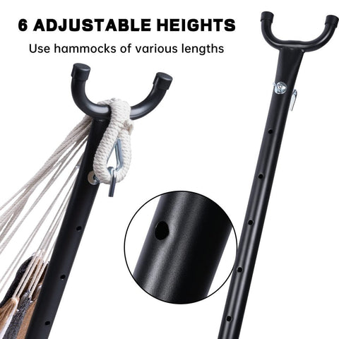 New 9FT Double Camping Hammock with Heavy - Duty Steel Stand – Portable Indoor/Outdoor Use AMOHM3 - with | Sold by Uncle Wiener's Wholesale