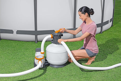 “Bestway Flowclear Sand Filter Pool Pump with Hoses – 3000 GPH”
“Above-ground pool sand filtration system by Bestway”
“Model 58500 sand filter with pressure gauge”
“Flowclear 2200 GPH pump system for pools”
“6-position valve Bestway sand filter system”