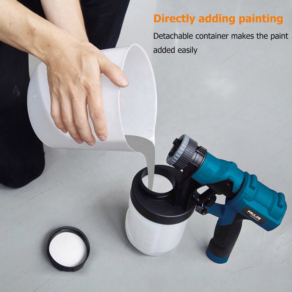 Blue Viper 600W HVLP paint spray gun with accessories
Electric paint sprayer with 2 nozzles and 3 spray patterns
Professional HVLP spray gun for home and DIY painting