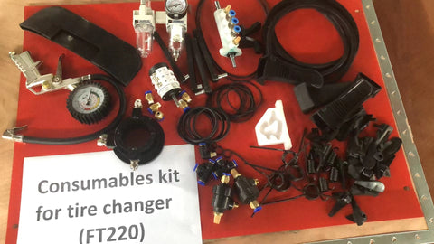 NEW BLUE VIPER TIRE CHANGER GENERAL DUTY 500 - with 44 PCS TIRE CHANGER CONSUMABLES & REPAIR KIT | Sold by Uncle Wiener's Wholesale