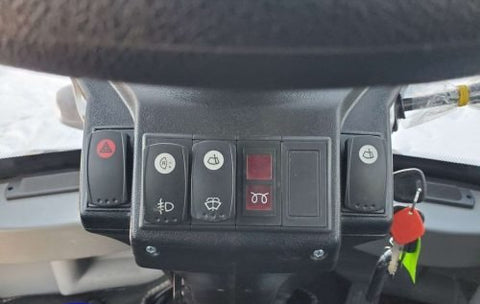 CanLift W12 Mini Wheel Loader with Kohler diesel engine outside a facility
Side view of CanLift W12 loader equipped with bucket attachment
Compact CanLift W12 Wheel Loader used on farm site