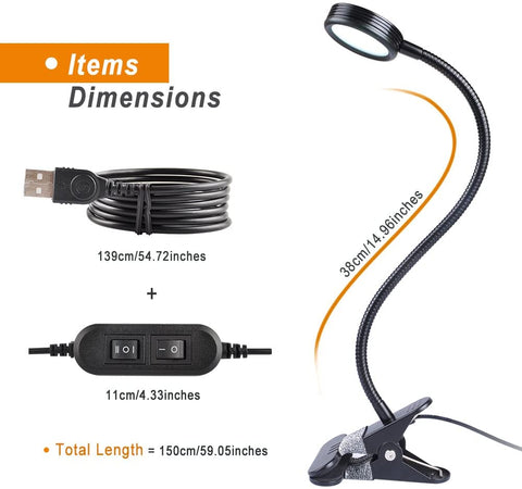 New Clip - On Reading and Desk Light – Model 729CLDC - with | Sold by Uncle Wiener's Wholesale
