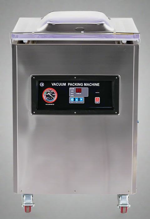 DZ400S Commercial Single Chamber Vacuum Packing Machine – Stainless Steel Automatic Food Sealer with Digital Controls