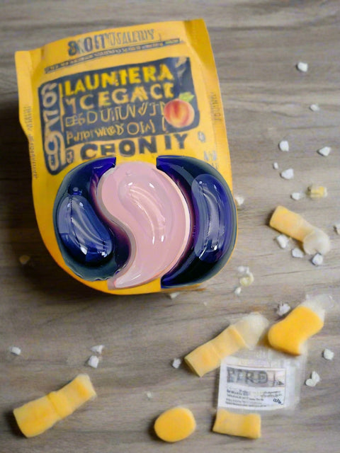 New Concentrated 8 - in - 1 Laundry Pods – Peach Oolong Scent, 30 Count SKU 2504301 - with | Sold by Uncle Wiener's Wholesale