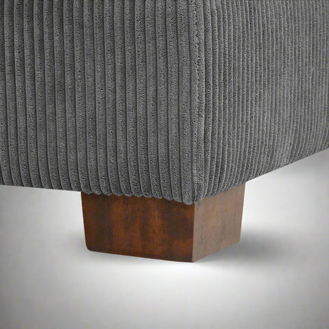 Oversized modular corduroy sofa with ottoman
Gray corduroy sectional sofa
Cream corduroy sofa with plush seating
Custom living room layout with ottoman
Deep seat cozy couch with corduroy fabric