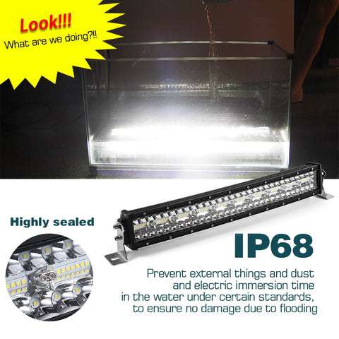 New Curved Triple Row LED Light Bar – IP68 Waterproof, 22" - 50" for Trucks, Jeeps, ATVs - LED Light Bars for Off - Road & Utility Vehicles with 420W 22 ” LED LIGHT BAR | Sold by Uncle Wiener's Wholesale