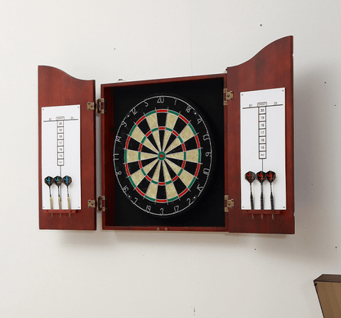 NEW DARTBOARD & CABINET SET DART TIP BOARD - with | Sold by Uncle Wiener's Wholesale
