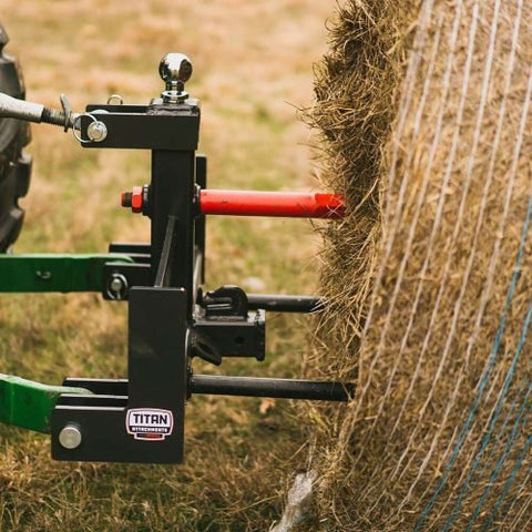 DELUXE SUITCASE WEIGHT 3 POINT TRACTOR HITCH 49 IN HAY BALE SPEARS - SKID STEER ATTACHMENT with | Sold by Uncle Wiener's Wholesale