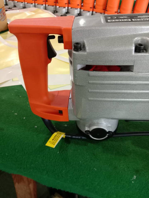 1500W demolition hammer with chisel bits for concrete
electric jackhammer heavy-duty 1700 BPM
demolition tool for tile brick block with ergonomic grip
contractor demolition hammer kit with 2 bits