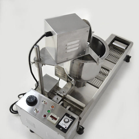 “Stainless steel automatic donut fryer for commercial kitchens”
“Donut machine with digital temperature control”
“Fully automated donut making machine for food service”
“KD11E stainless steel donut production system”