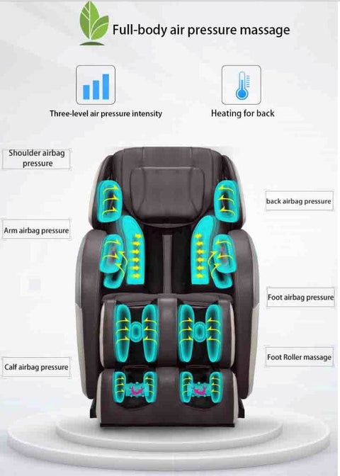 New E730 Deluxe Massage Chair – Zero Gravity Full Body Recliner with Heat, Bluetooth & Foot Rollers | E730 - with | Sold by Uncle Wiener's Wholesale