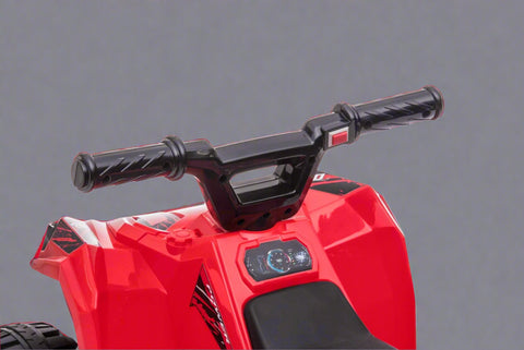 Red 6V ride-on ATV for toddlers aged 1–2
Side view of toddler 6V electric quad bike
Rear view of toddler ride-on ATV with footrests
Compact 6V rechargeable ATV for kids
Children’s electric ATV with wear-resistant tires