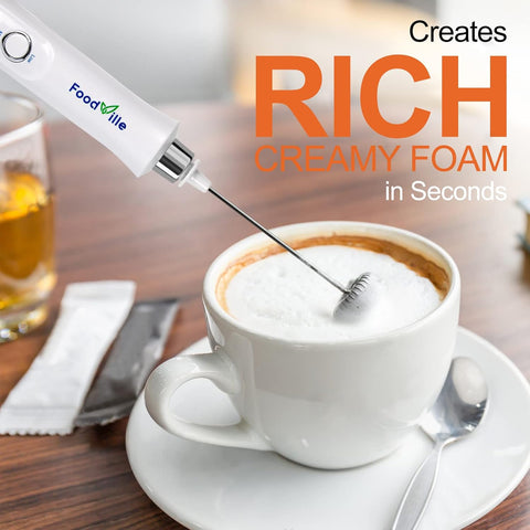 New Electric Coffee Milk Frother USB Rechargeable Handheld Whisk & Egg Beater – 3 Speeds, Stainless Steel, Portable - with | Sold by Uncle Wiener's Wholesale