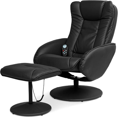 New Electric Massage Recliner Chair & Ottoman with Heat – Wireless Control | SKU: AMLS89 - with | Sold by Uncle Wiener's Wholesale