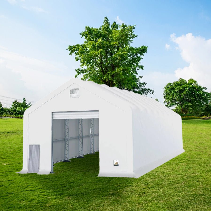 New Extreme Duty PVC Fabric Buildings – Commercial Storage Shelters | All Sizes - with 308020PX – 80ft Wide x 20ft High | Sold by Uncle Wiener's Wholesale