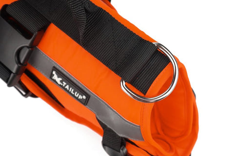 New Fluorescent Orange Dog Life Jacket – High - Visibility Pet Safety Vest for Swimming & Boating - with Medium 42×42 cm | Sold by Uncle Wiener's Wholesale