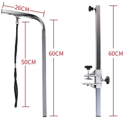 New Foldable Pet Grooming Table Arm Holder – Adjustable & Portable Clamp - On Restraint for Dogs & Cats GT1002 - with | Sold by Uncle Wiener's Wholesale