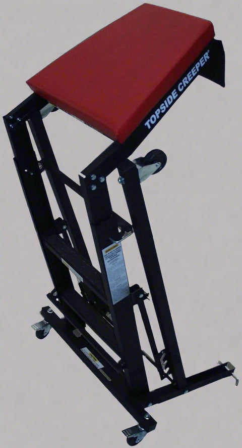 S1137 Foldable Topside Automotive Creeper with Adjustable Height and Padded Deck