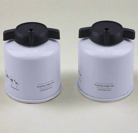 Bobcat fuel filter replacement – side view
Top and bottom view of Bobcat 6667352 fuel filter
Bobcat fuel filter installed – close-up view of OEM replacement