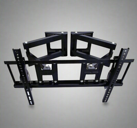 "Full motion TV wall mount for 26-70 inch screens"
"Swivel and tilt articulating TV bracket"
"VESA-compatible wall mount with cable management"
"Black steel universal wall bracket for flat-screen TVs"