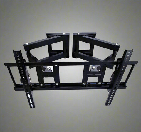 "Full motion TV wall mount for 26-70 inch screens"
"Swivel and tilt articulating TV bracket"
"VESA-compatible wall mount with cable management"
"Black steel universal wall bracket for flat-screen TVs"