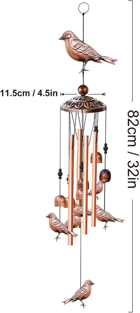 NEW Garden Bird Metal Wind Chime S3121 – Handcrafted Copper & Aluminum Chime - with | Sold by Uncle Wiener's Wholesale