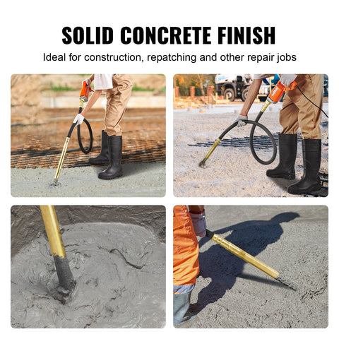 800W handheld concrete vibrator tool with flexible shaft
Electric cement bubble remover for construction use
High-frequency cement compactor for walls and bridges
AC-powered concrete vibrator with ergonomic handle
Portable electric concrete vibration tool with 4.6 ft shaft