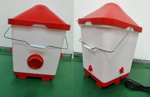 NEW Hanging Heated 5 Gallon Chicken Waterer & Feeder 9654612 - with | Sold by Uncle Wiener's Wholesale