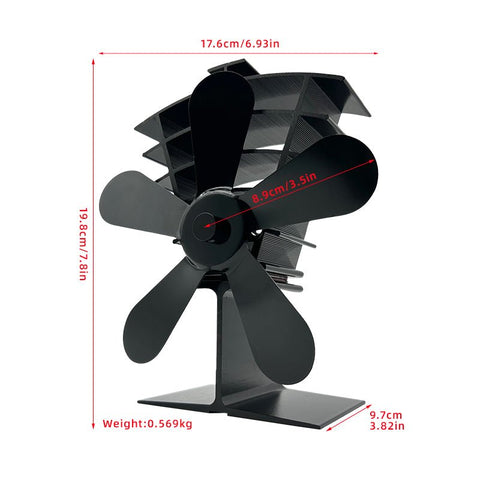New Heat Powered 250 CFM Wood Stove Fan – No Electricity, Low Noise, High Temp Resistant, Efficient Air Circulation - with | Sold by Uncle Wiener's Wholesale