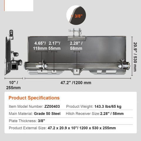 Heavy-duty 3-point skid steer adapter plate front view
Universal tractor quick attach plate with welds
3/8” thick steel 3-point adapter plate for tractors and loaders
3-point hitch adapter for John Deere, Kubota, Bobcat
Side view of universal 3-point quick attach adapter plate