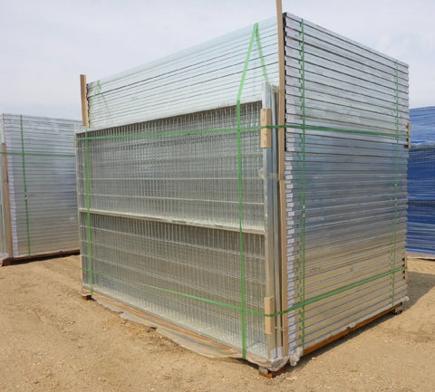 Heavy-Duty Galvanized Steel Fence Panel β Construction Safety Barrier