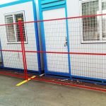 Heavy-Duty Galvanized Steel Fence Panel β Construction Safety Barrier