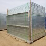 Heavy-Duty Galvanized Steel Fence Panel β Construction Safety Barrier