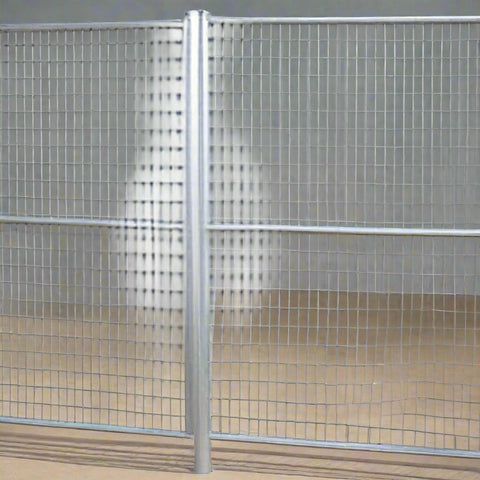 Heavy-Duty Galvanized Steel Fence Panel β Construction Safety Barrier