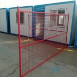Heavy-Duty Galvanized Steel Fence Panel β Construction Safety Barrier