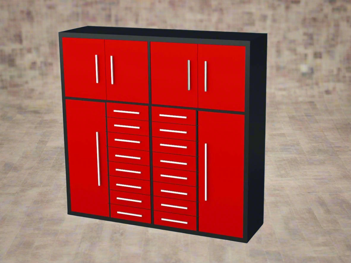 Heavy-Duty 32 Drawer Steel Tool Cabinet
Industrial 16 Drawer Steel Workbench Cabinet
Garage Steel Storage Cabinets for Tools
Red Heavy Duty Steel Tool Workbench
Blue Garage Workshop Storage Cabinets