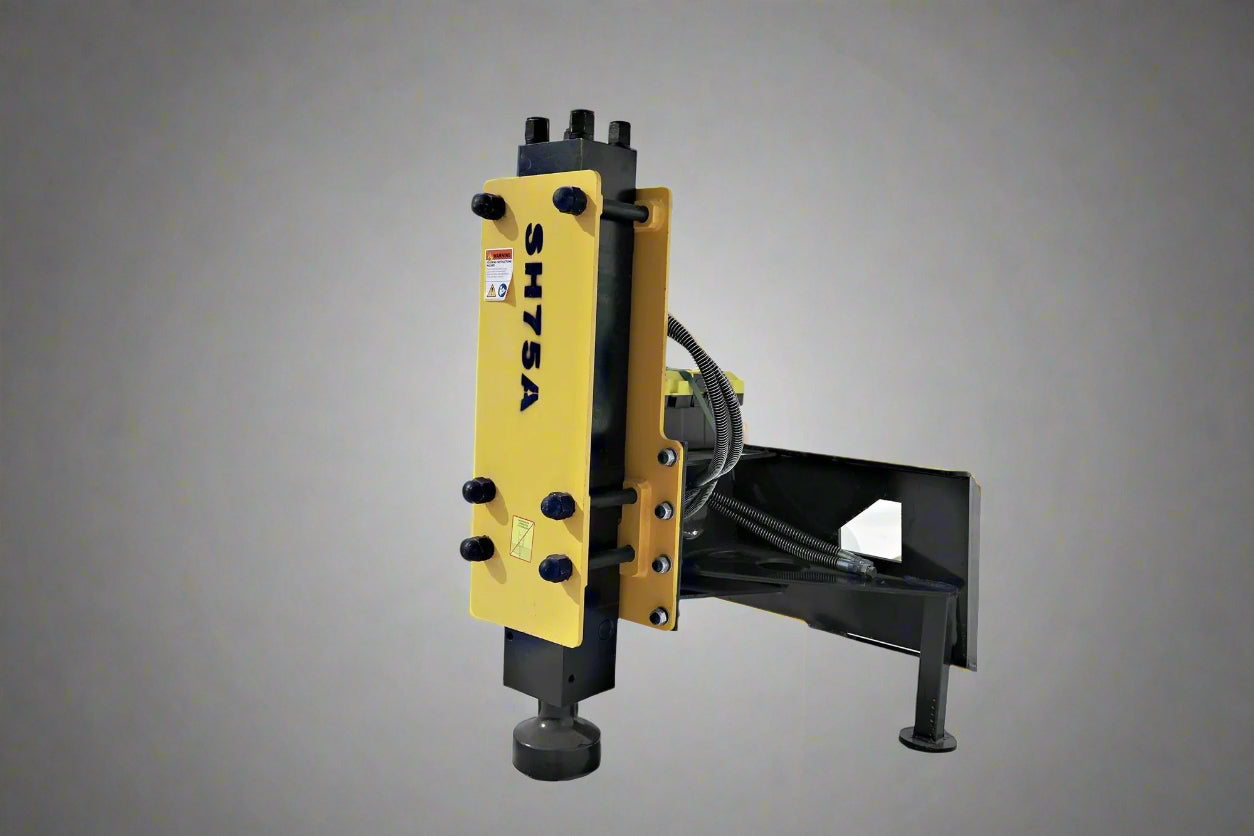 Hydraulic Skid Steer Fence Post Driver Attachment – CPD1284H
Heavy-Duty Fence Post Pounder for Skid Steers
Post Driver Installed on Skid Steer Loader in Field
