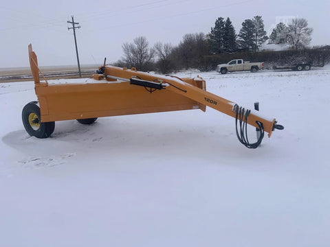 Industries America pull-type 12 FT grader scraper on gravel field
Heavy-duty 14 FT grader scraper with hydraulic control arms
16 FT grader scraper leveling rural construction site
Side view of orange pull-type grader scraper for tractors
Durable steel blade grader scraper with triple reinforced frame