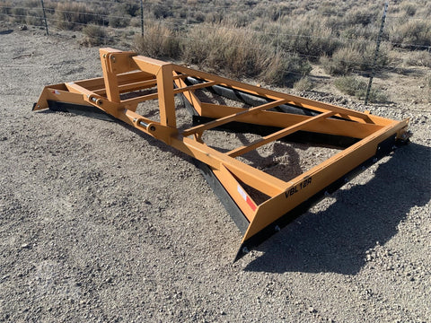 12 FT Box Scraper Float in Field – Side View
14 FT Industries America Box Scraper – Angled Front
Tractor Scraper Float with Gauge Roller Kit
Heavy-Duty Box Scraper for Land Grading
Orange Field Float Scraper – Rear Blade Design